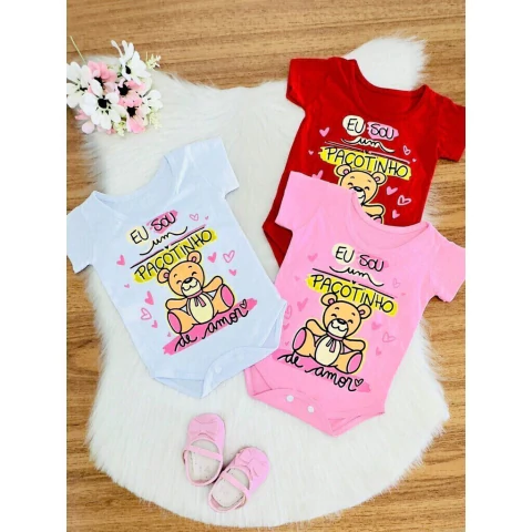Body de Bebê para Menina Pacotinho de Amor