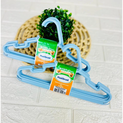 10 Unidades de Cabide Reforçado Colorido