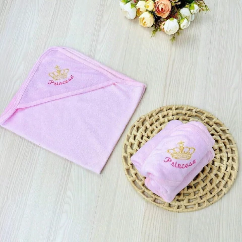 Toalha Fininha de Bebê para Menina