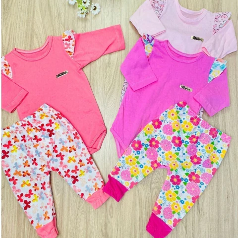 Conjunto de Body Manga Longa + Calça Isabela - comprar online