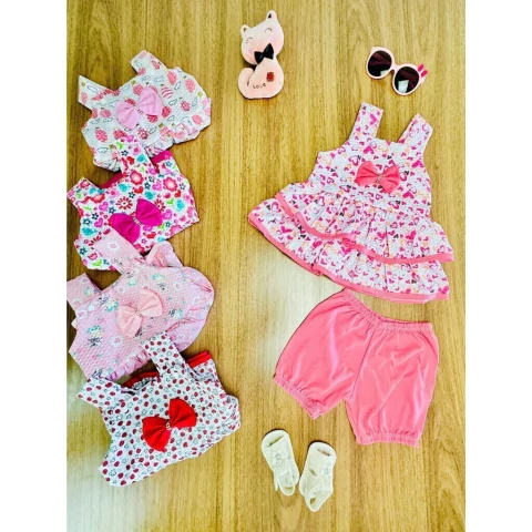 Conjunto Bata + Shorts Maria Flor