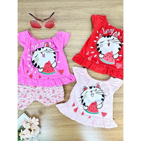 Batinha + Shorts Gatinha