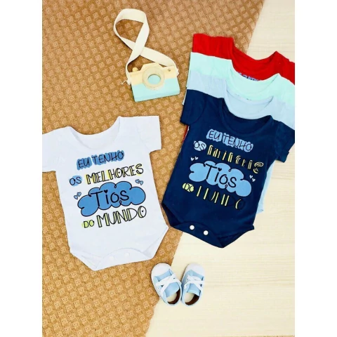 Body de Bebê Menino Tios
