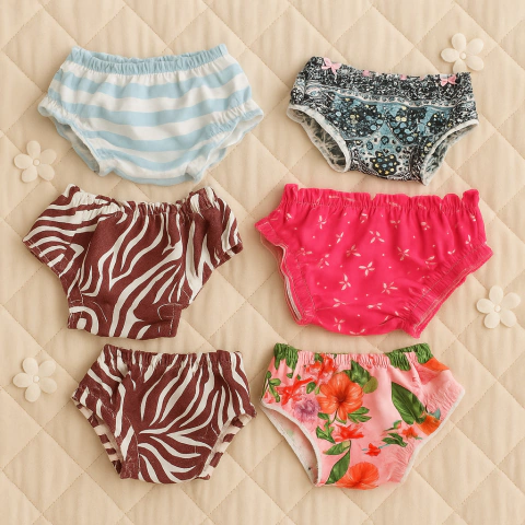 Calcinha Infantil Estampada Sortida - uni