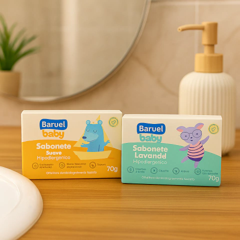 Sabonete em Barra Baruel Baby Hipoalergênico - 70g - comprar online