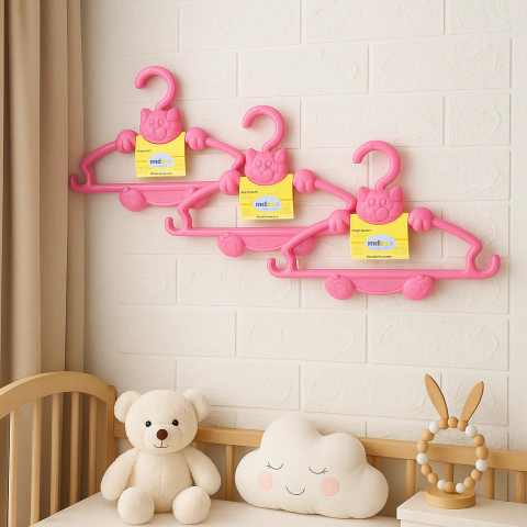 Kit com 3 cabides Gatinho - Plastibaby