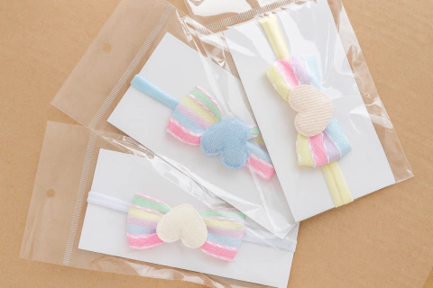 Laço de Cabelo Coração