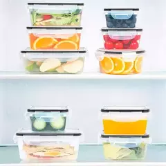 CROiX Organizare™ – Pack Premium de 24 Recipientes Apilables y Herméticos