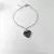 Pulseira Pingente de Coração Prata 925