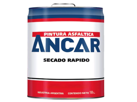 Pintura Asfaltica Ancar 18 Lts Al Solvente Secado Rápido - comprar online