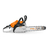MOTOSIERRA MS180CBE - 32CC - 4,2KG - 2HP - 40CM STIHL