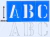 Letra e Número Vazado Molde - comprar online