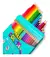 Lápis de Cor 24 Cores Multicolor - comprar online