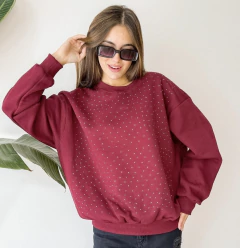Buzo Oversize Strass - Milan Indumentaria