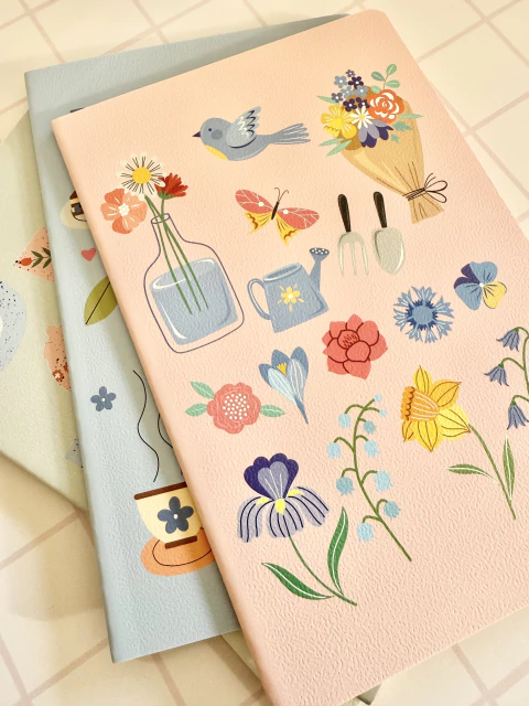 Cuaderno anotadores set x 4 cuerina - comprar online