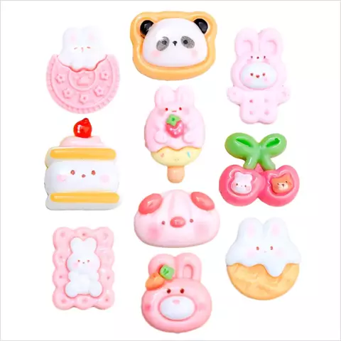 Apliques x 10 oso panda - comprar online