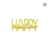 Minitopper Happy Easter - CakeTopper Acrílico Amarillo Pastel Blanco Inspo Easter 7cm - comprar en línea