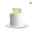CakeTopper Happy Easter Flowers - CakeTopper Acrílico Amarillo Pastel Blanco Inspo Easter 10cm en internet