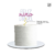 Feliz día del niño - CakeTopper Acrílico doble blanco con Rosa Wanda en internet