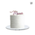 Mamá - CakeTopper Dorado Espejo con Rosa Pastel Acrílico Doble en internet
