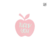 Thank You Inspo Apple - Minitopper o Charm Acrílico Rojo Espejo o Rosa Pastel 5cm - comprar en línea