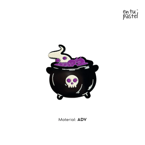 Mini Hoya de Brujita Calaverita Inspo Halloween 5cm - Acrílico Negro ADV - comprar en línea