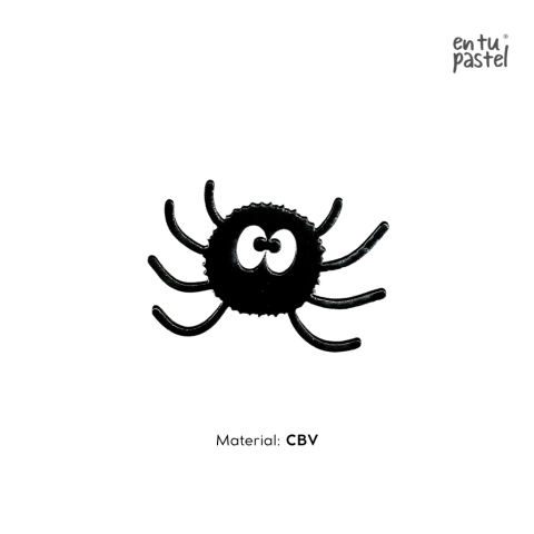 Arañita CBV Negro Metálico 5pzas 6cm - Mini Topper o Charm Halloween - comprar en línea