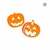 Mini Topper o Charm Halloween - Calabazas 6cm