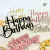 Caketopper "Happy Birthday" en Acrílico - Inspo Cursivo Cute CTHBDW06 - CakeTopper