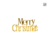 Merry Christmas - Acrílico Espejo Dorado Charm o MiniTopper Navideño 6cm