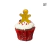 Galleta Jengibre - Acrílico Espejo Dorado Charm o MiniTopper Navideño 5cm - comprar en línea
