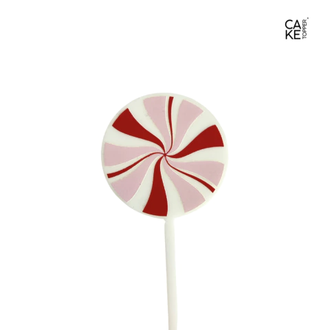 Caramelo - Paleta Navideña ADV en Acrílico (Rojo y Rosa Pastel)