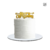 Merry Christmas - Acrílico Glitter Plata con Espejo Dorado CakeTopper Navideño - comprar en línea