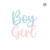 Boy Or Girl - Doble Acrílico Rosa y Azul en internet