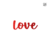 "Love" - Charm o MiniTopper Acrílico Dorado Espejo 6cm en internet