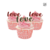"Love" - Charm o MiniTopper Acrílico Dorado Espejo 6cm - comprar en línea