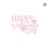 Happy Valentine's Day - Caketopper Acrílico Rosa Pastel o Rojo Sólido - comprar en línea