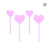 Corazón Relleno - 4 Pzas Acrílico Solido 16cm - comprar en línea