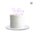 Corazón Silueta - 4 Pzas Acrílico Solido 16cm - CakeTopper