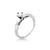 Anel You & Me Cristal prata 925 - comprar online