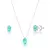 Conjunto colar e brinco oval prata 925 - comprar online