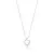 Colar coração cristal prata 925 - comprar online
