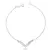 Pulseira V crajevada prata 925