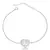 Pulseira coração árvore da vida borda cravejada prata 925