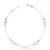 Pulseira 4 pontos de luz redondo prata 925