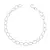 Pulseira elos cadeado prata 925