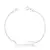 Pulseira plaquinha infantil prata 925