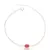 Pulseira pedra oval prata 925 - comprar online