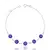 Pulseira 5 olho grego prata 925 - comprar online