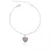 Pulseira coração cravejado prata 925 - comprar online